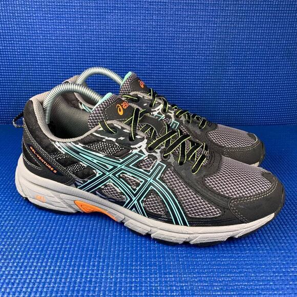 🔴 ASICS GEL-VENTURE 6 Women`s Size 9.5 Black Grey Athletic Running Shoes T7G6Q - Picture 3 of 8